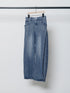 SIDE PLEATED DENIM PANTS / Y243-31045-3 /【 BLUE 】